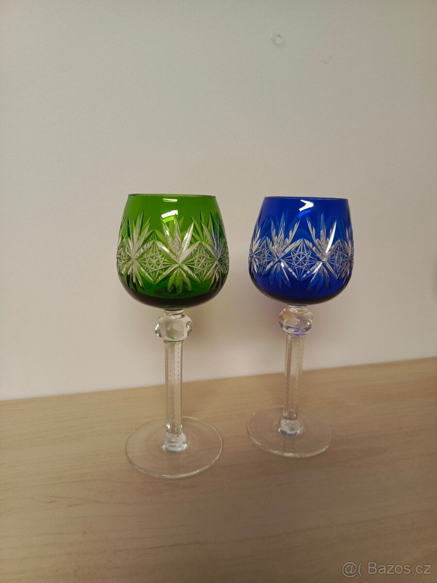 Sklenice na víno barevné - 3