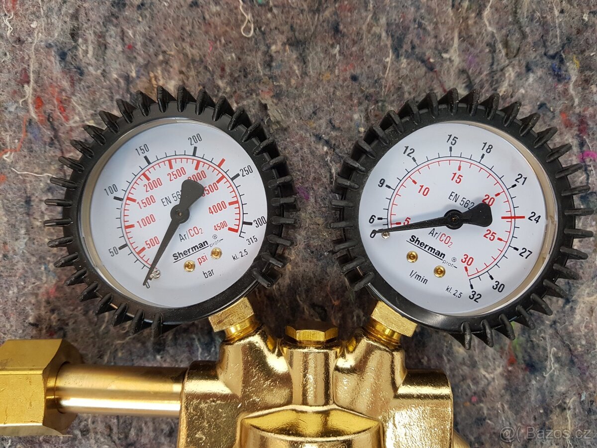 Nový profi redukční ventil Sherman TURBO Ar/CO2 - 3