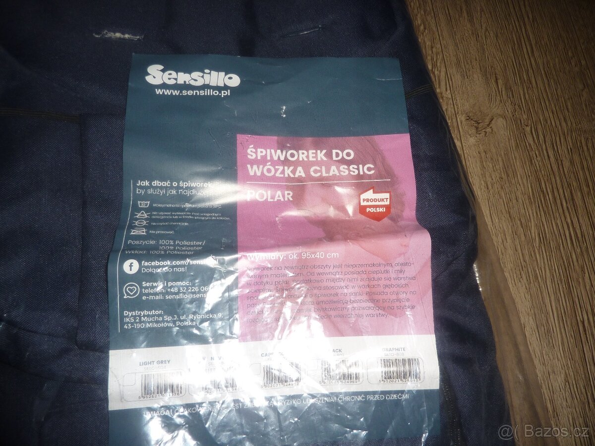 Sensillo POLAR NAVY fusak/ spací pytel do kočárku - 3