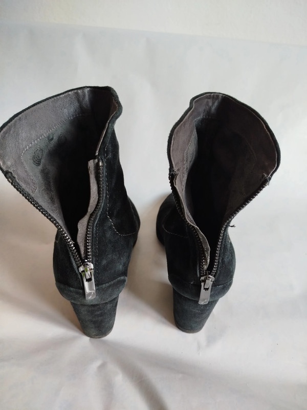 Kotníkové semišové boty - 3