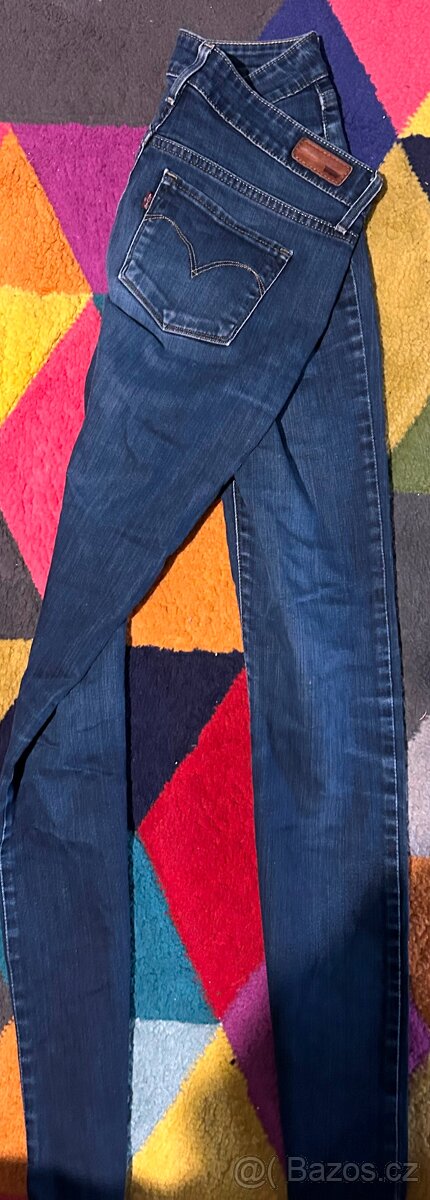 LEVIS W28 CURVE SKINNY DENIM JEANS SLIM -DÁMSKÉ - 3