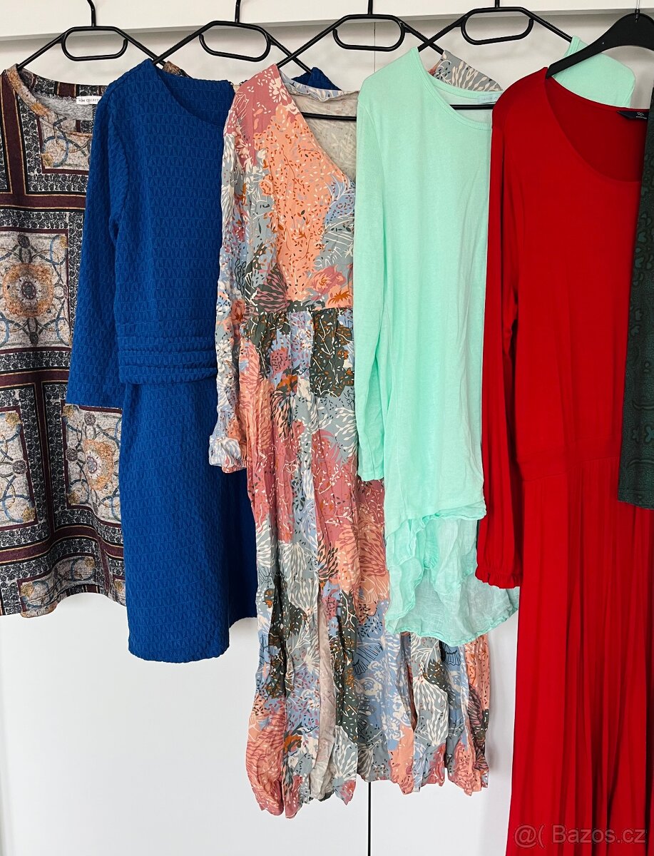 Dámské šaty s dlouhým rukávem, vel. L, XL, XXL - 3