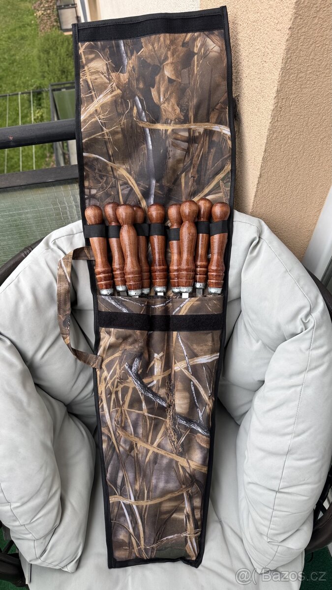 Jehla grilovací (Šampury na šašlik)s dřevěnou rukojetí - 3