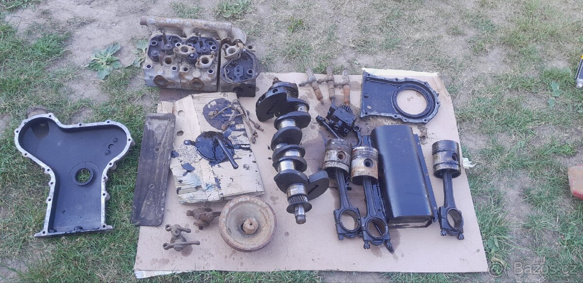 Prodám nekompletni motor zetor 3001, 3011, 3511 - 3