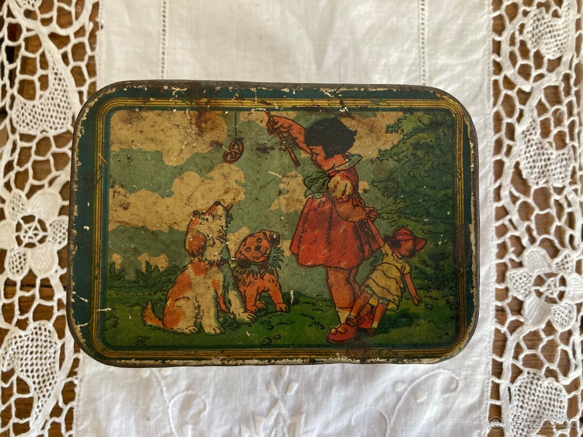 Starožitná plechovka Kvěchová - 3