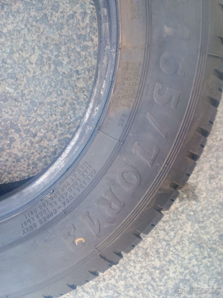 165/70-13 letní pneu 2kusy - 3
