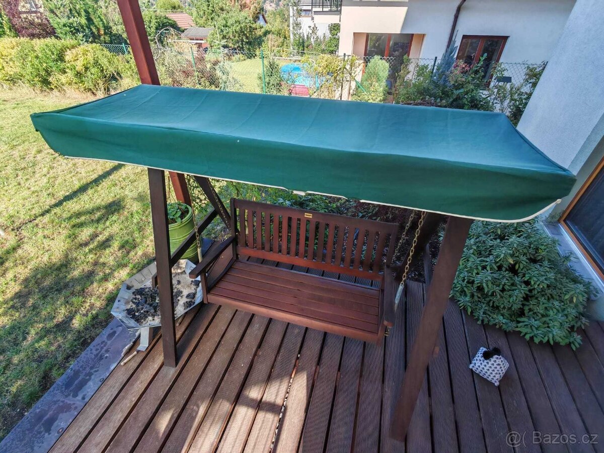 Dřevěná zahradní houpačka - 3