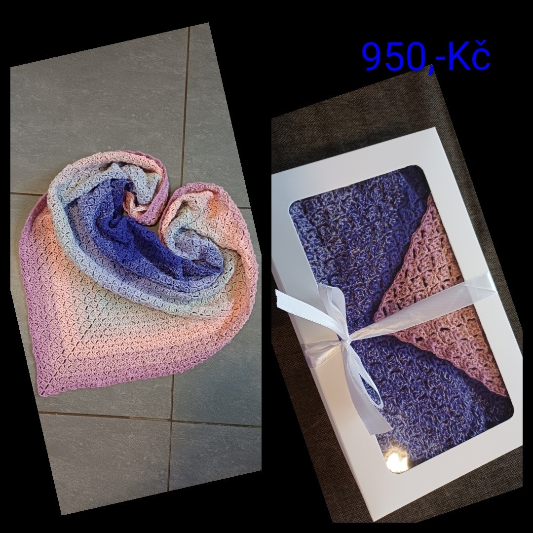 Háčkovaný šátek - 3