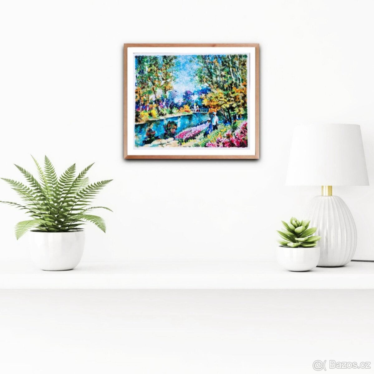 DIMITRI POLAK - sieťotlač /farebná impresionistická krajina/ - 3