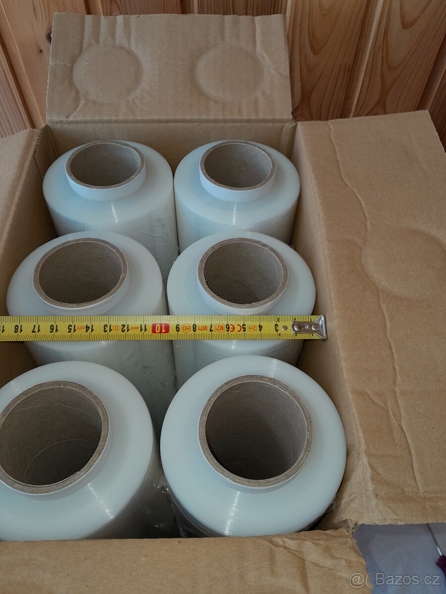Stretch balicí folie transparent tl. 23mik. větší role 2,5Kg - 3