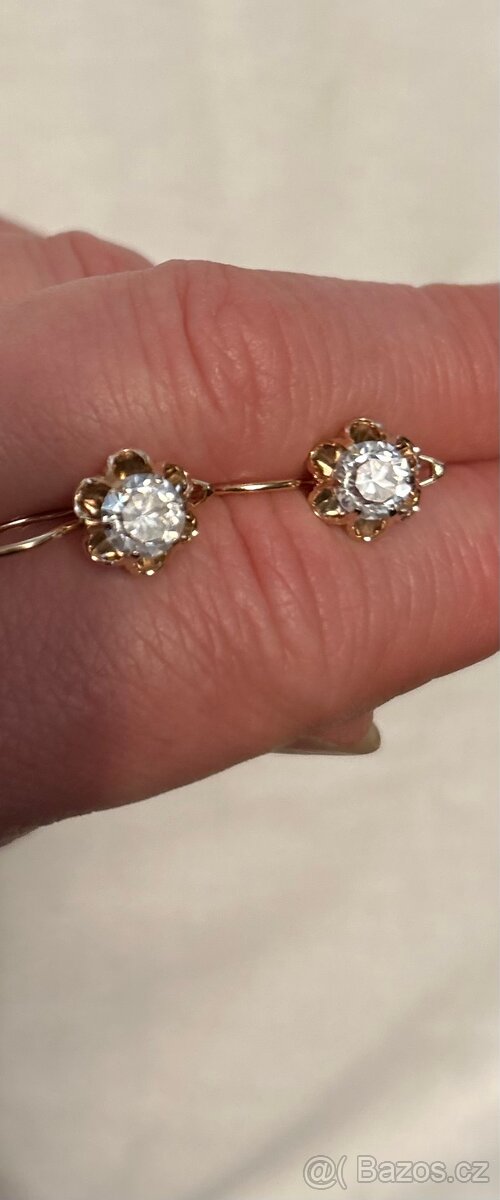 Náušnice pozlacené - 3