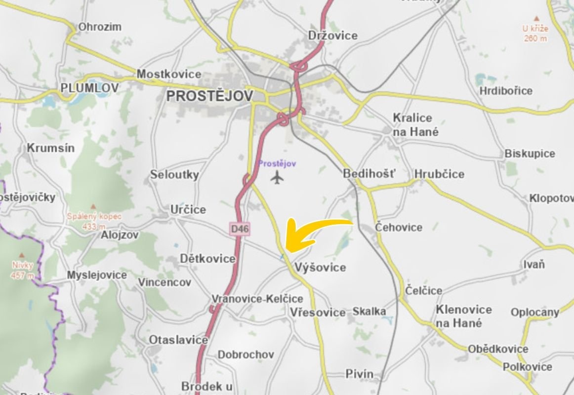 Prodej podílu 1/3 pole 1 300 m², Výšovice - 3