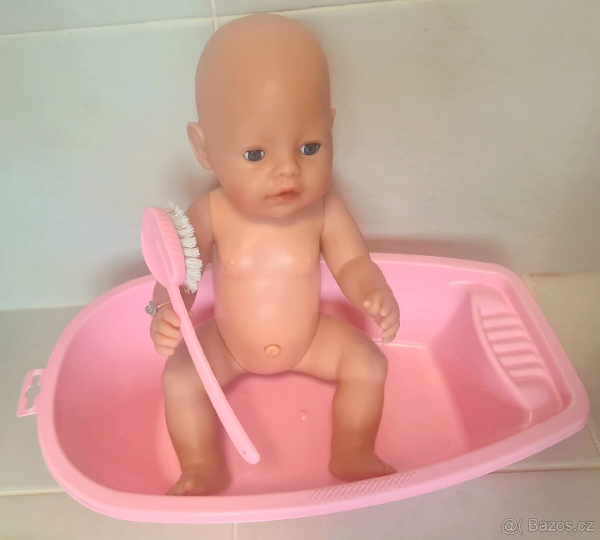 BABY Born - holčička, čůrací (Zapf Creation) -nočník,vanička - 3