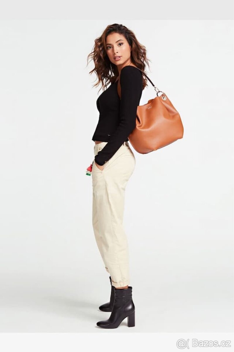 GUESS - Dámská kabelka přes rameno - hnědá - camel - 3