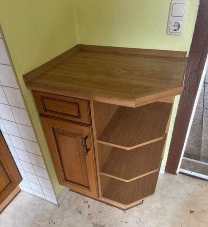 Rustikální kuchyňská linka dub masiv se spotřebiči,5585 - 3