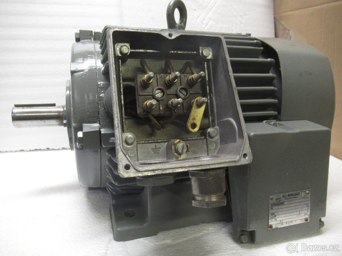 NEPOUŽITÝ patkový elektromotor 380V.4kw-1440ot-CIRKULÁRKA - 3