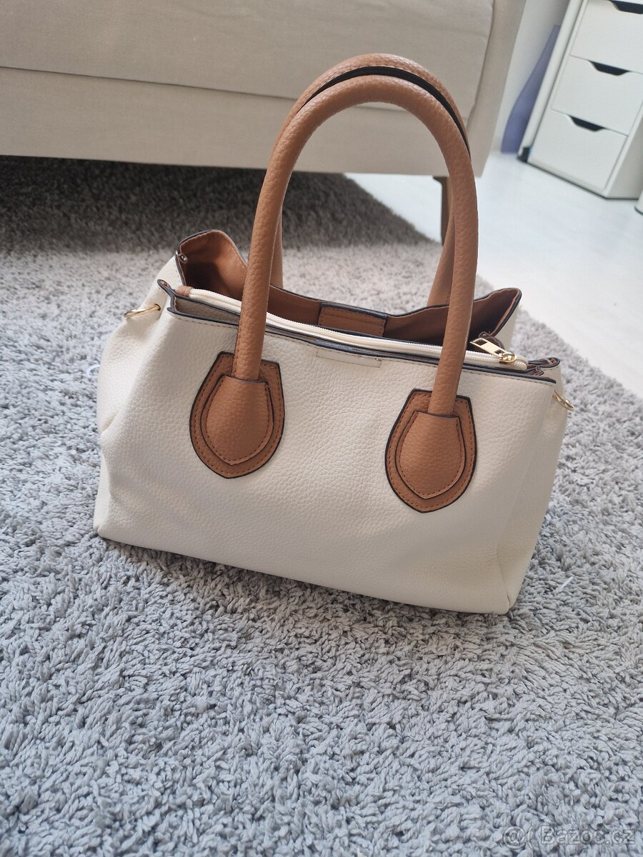 Bílo hnědá kabelka - 3