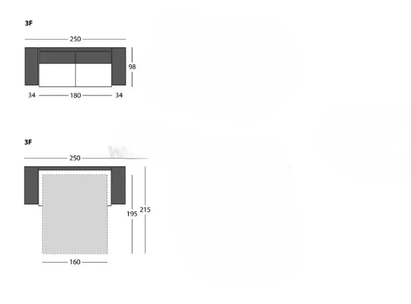 Luxusní rozkládací pohovka s matrací za 12 700 Kč - 3