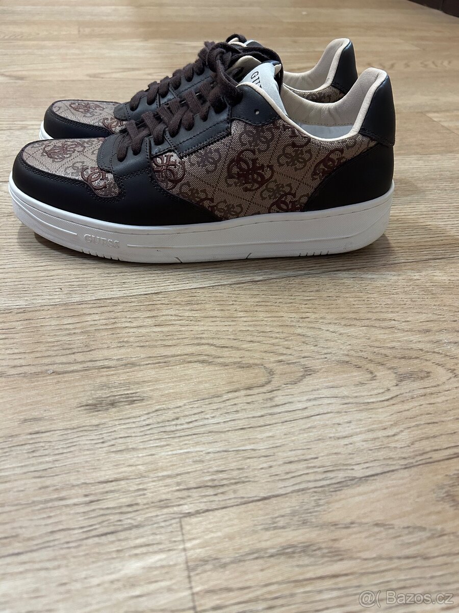 kožené tenisky Guess Ancona 4G - 3