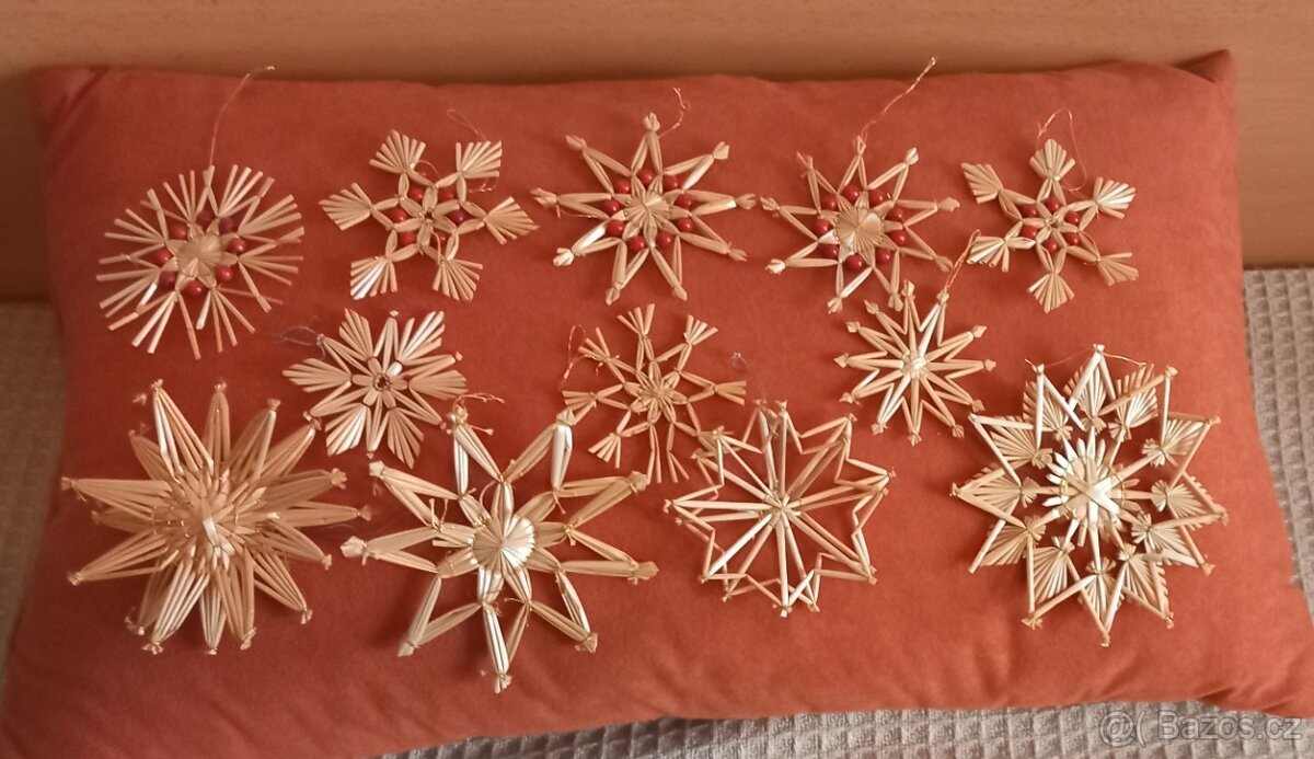 Slaměné vánoční ozdoby - 3