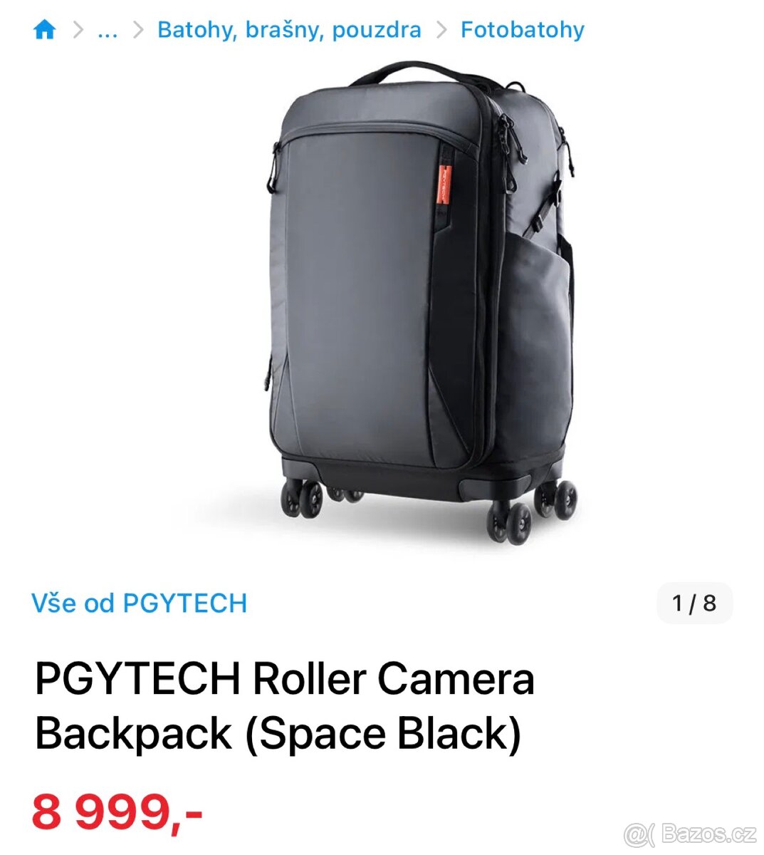 PGYTECH Roller Camera Backpack (Space Black) - 3