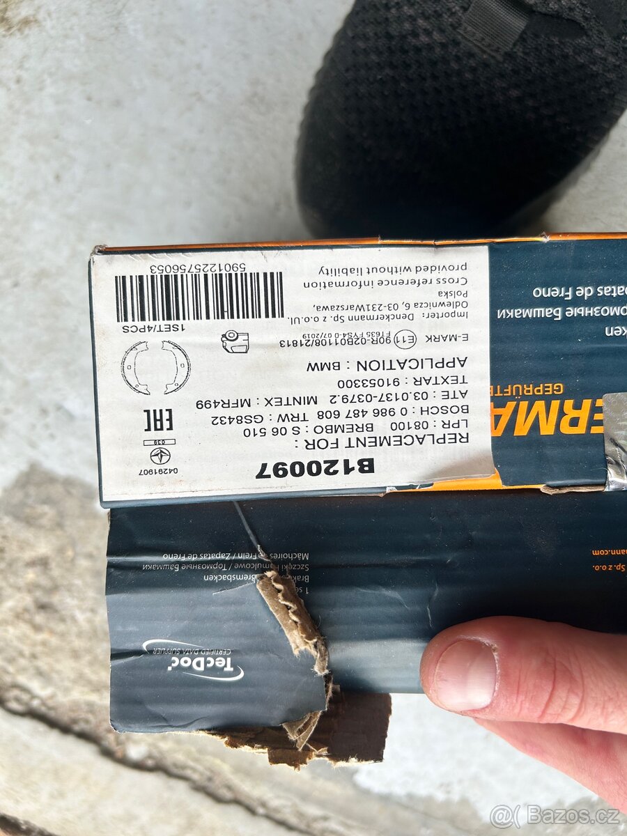 Denckermann brzdové čelisti BMW - 3