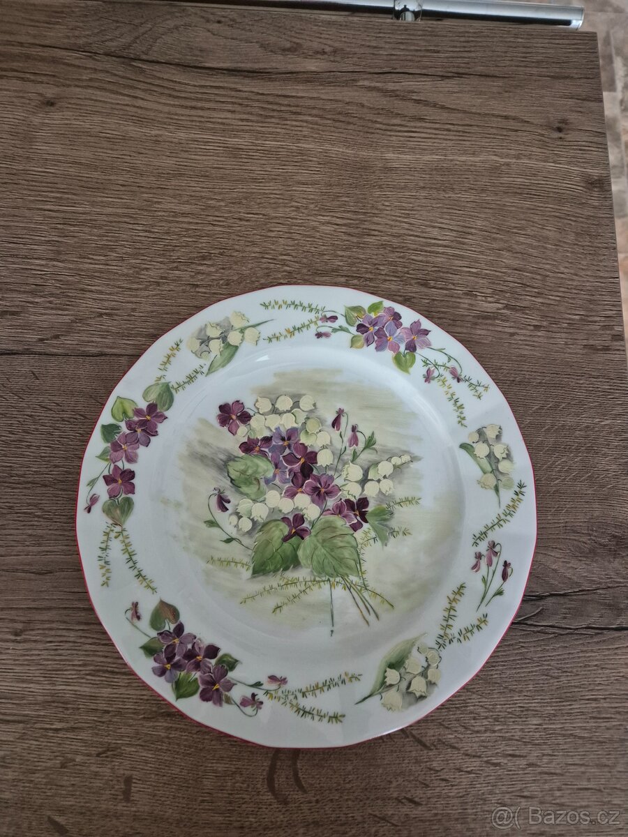 Porcelánové talíře - malované - 3