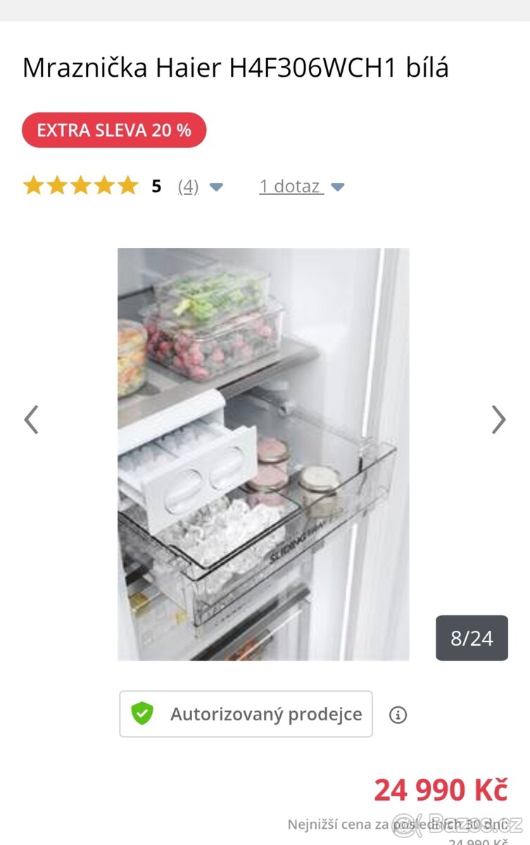 Mrazák šuplikovy haier - 3