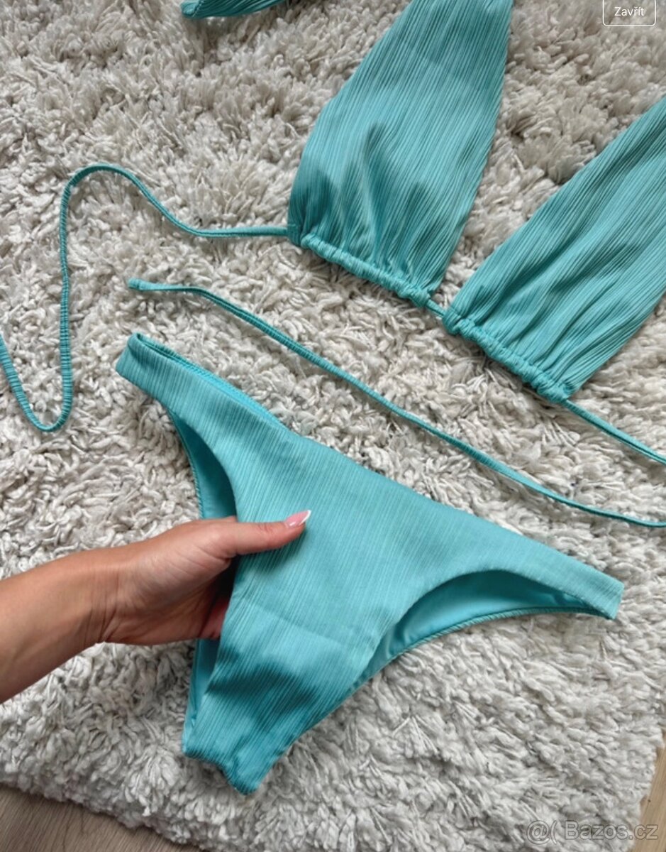 Modré dvoudílné plavky / bikiny Pull&Bear - 3