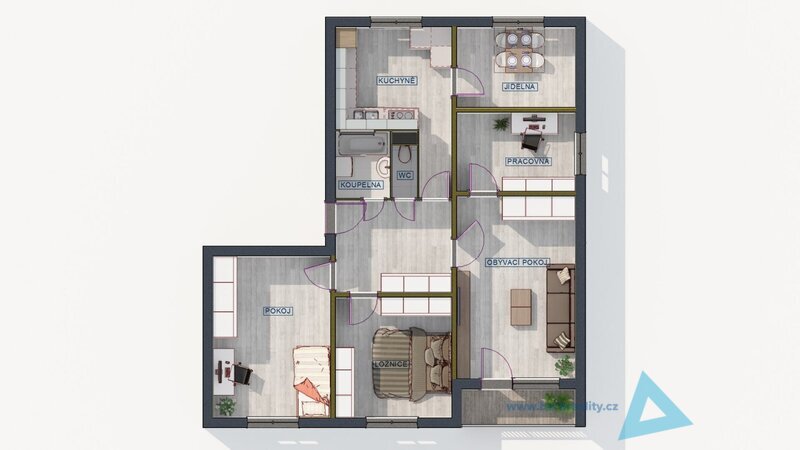 Prostorný byt 5+1 v Nové Pace – ideální pro rodinné bydlení. - 3