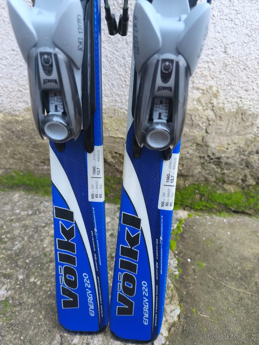 Lyze Volkl 156 cm + hůlky - 3