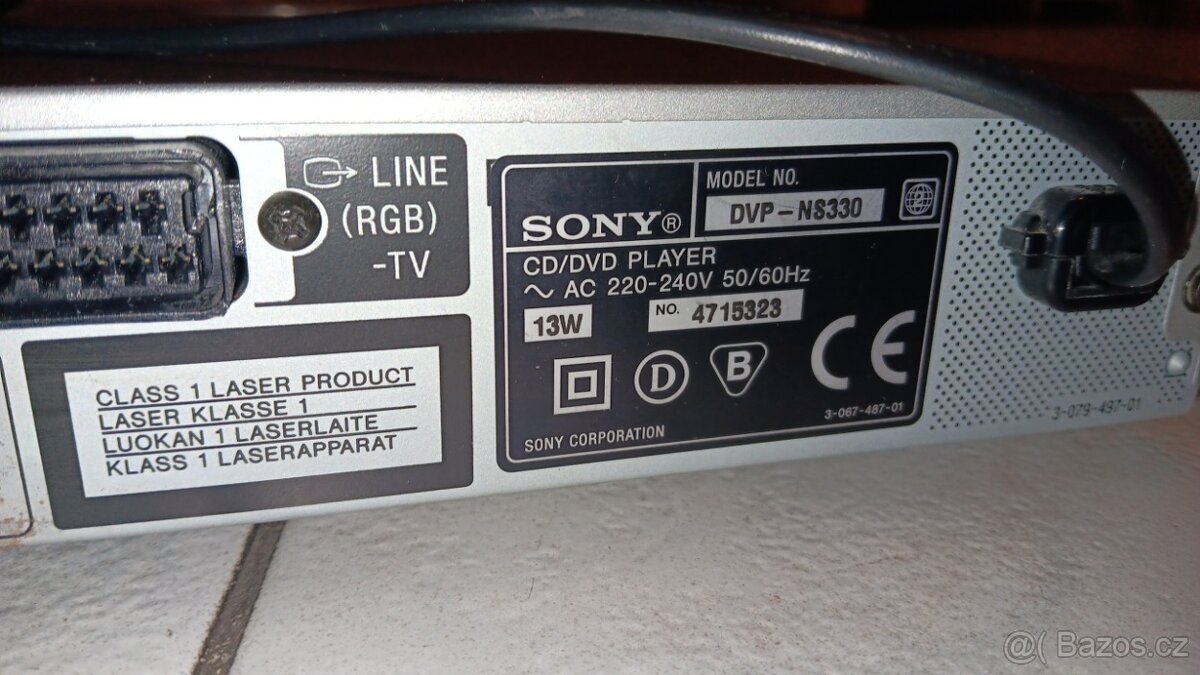 SONY DVP-NS330 DV přehrávač+dálkové+český návod - 3