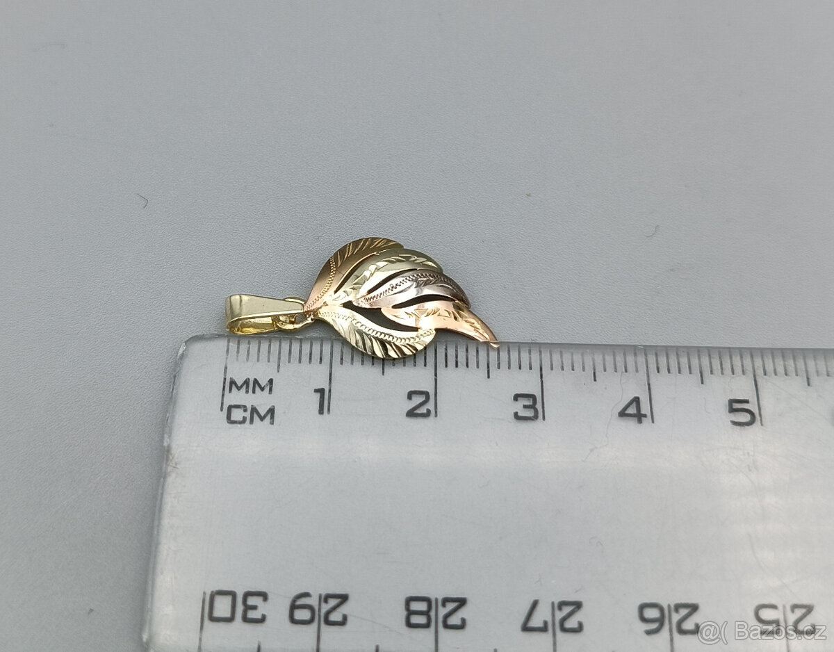 Zlatý přívěsek 1,05g, 14 kt, 585/1000 - 3