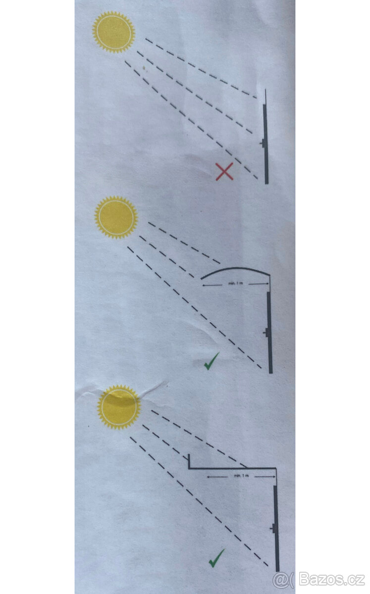 Vchodové dveře - ořech/ořech, prosklené 2/3, 98x200mm - 3