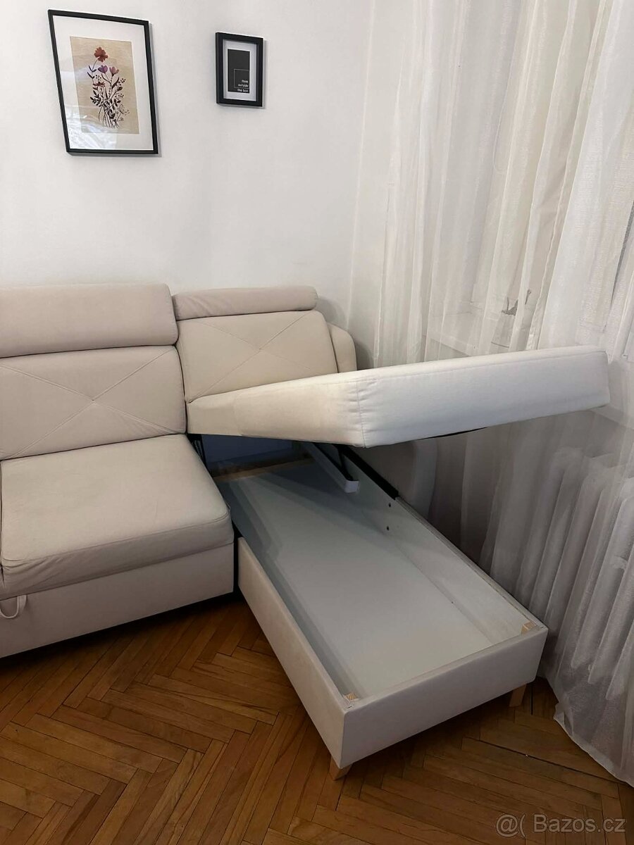 Sedací souprava MARBELLA - pravá, krémová - 3