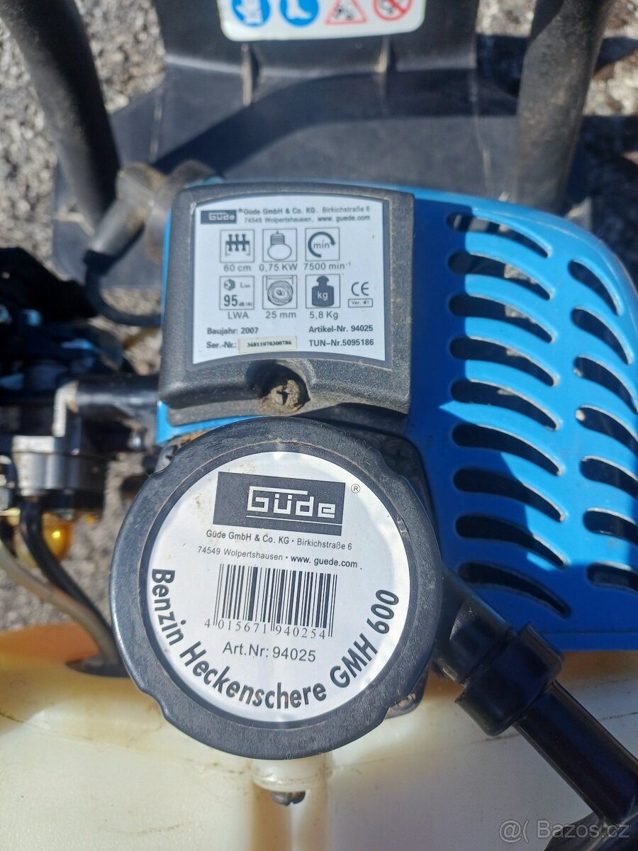 Prodám benzinový plotostřih Güde - 3