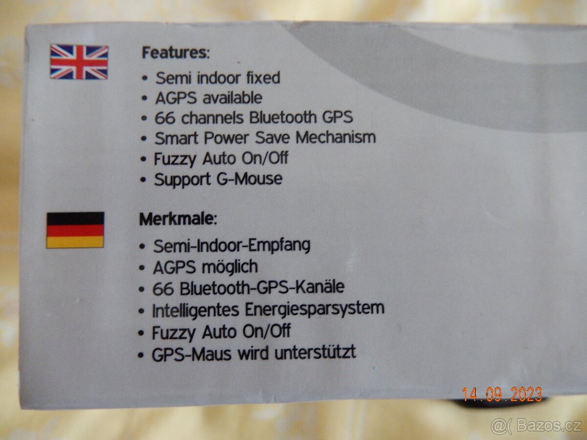 BLUETOOTH GPS přijímač BLUMAX - 3