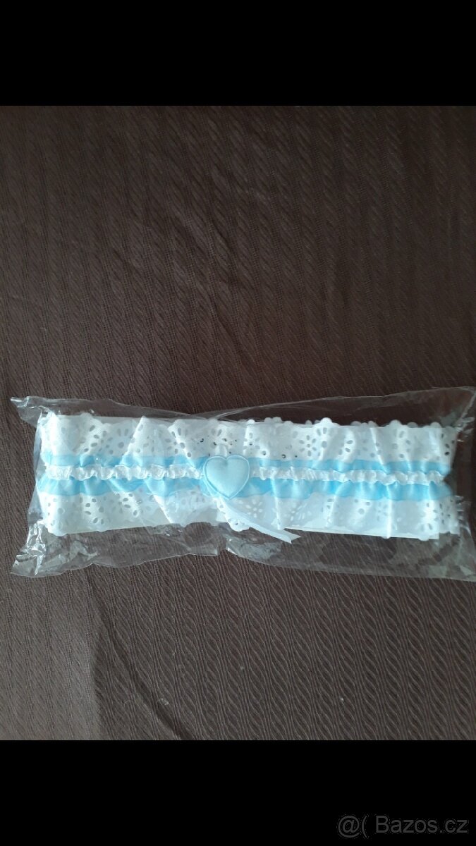 Jutové dekorace a podvazek - 3