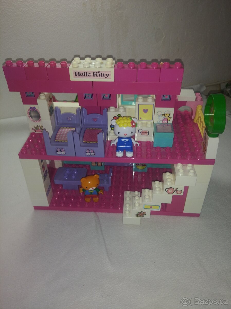 Hello Kitty velký domek se zahradou, stavebnice UNICO Plus - 3