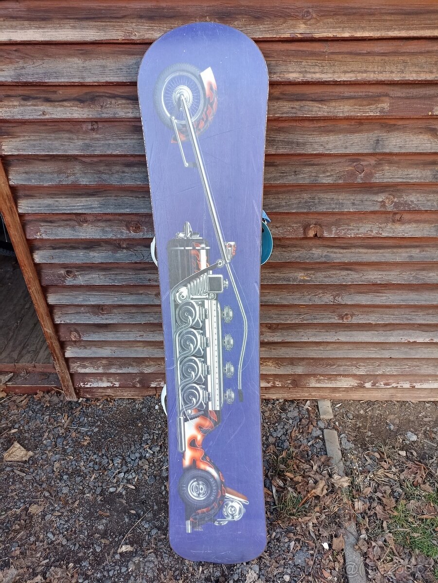 Snowboard 146 cm s vázáním - 3