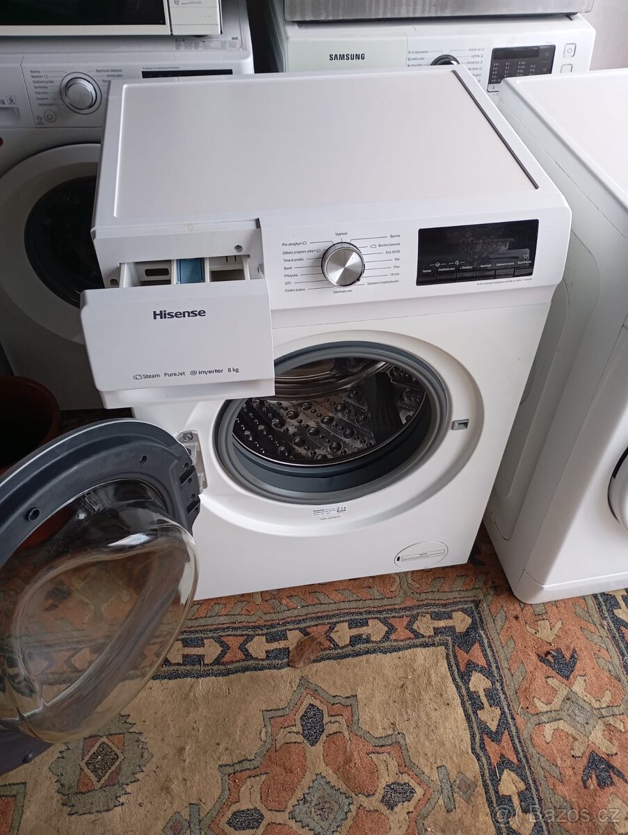 đĽ Hisense 8kg â ParnĂ praÄka ⢠⢠Top stav ⢠ZĂĄruka đĽ - 3