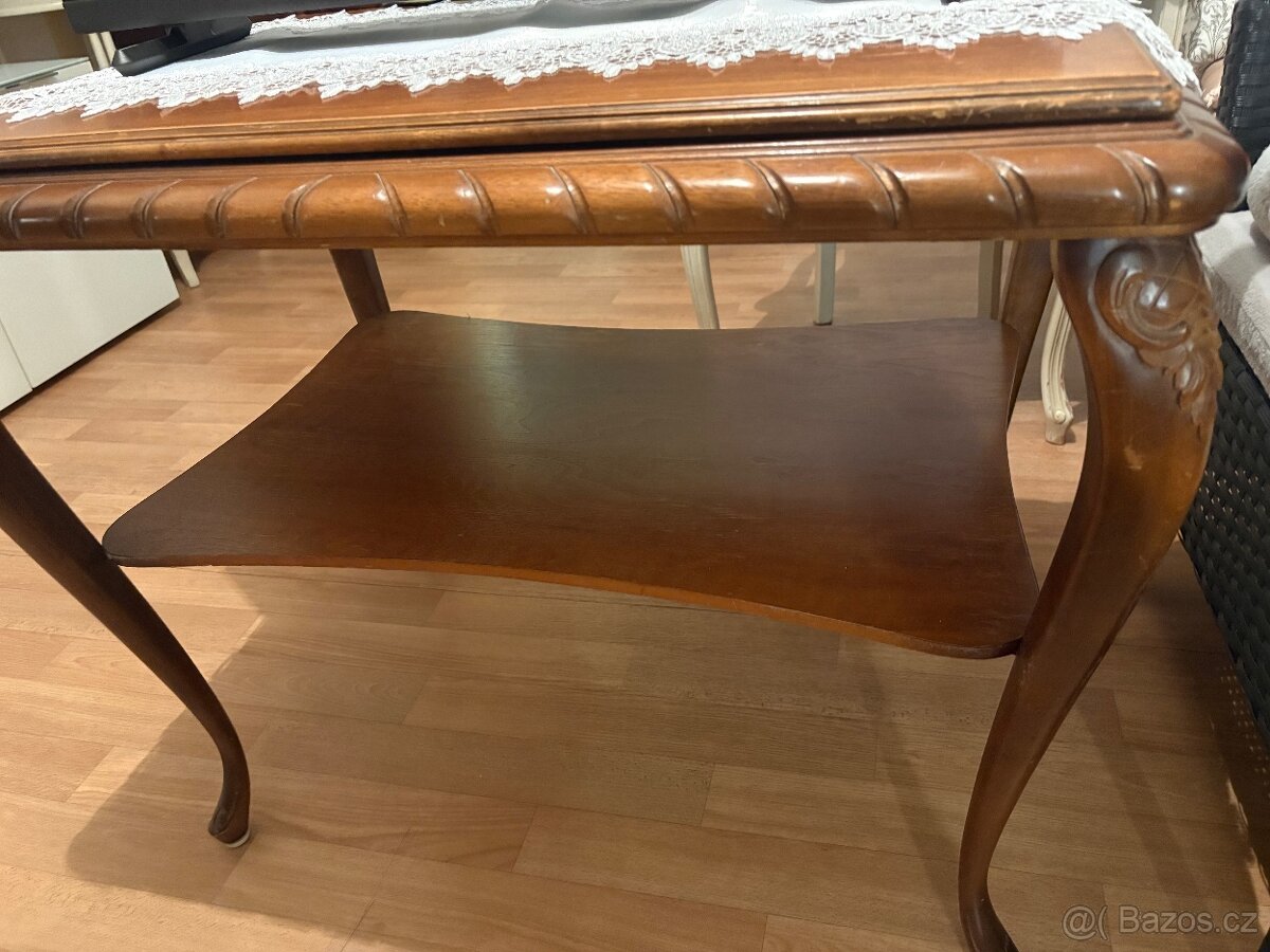 56x 80x 60 Starožitný stůl-Německo - 3