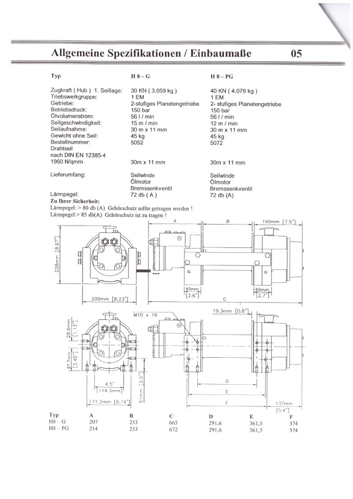 Hydraulický lanový naviják SUPER WINCH H8-G rok 2003 - 3