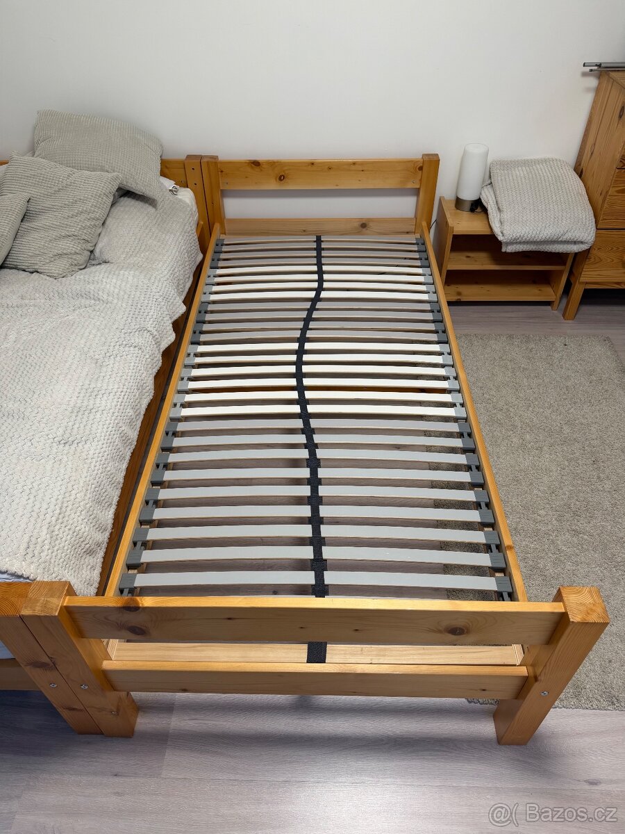 2x posteľ a 2x rošt (90x200 cm) - 3