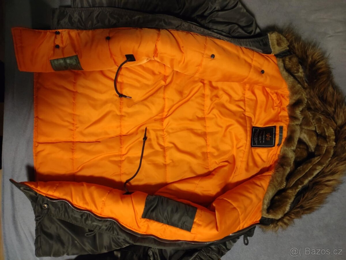 BUNDA N3B ALJAŠKA ALPHA INDUSTRIES OLIVE XXL - 3