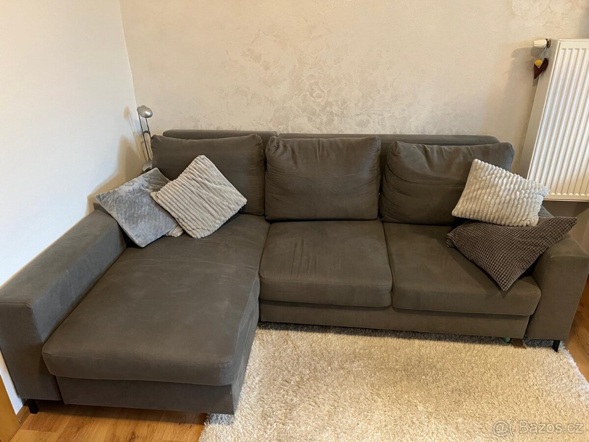 Rozkládací sedací souprava/sedačka s úložným prostorem - 3