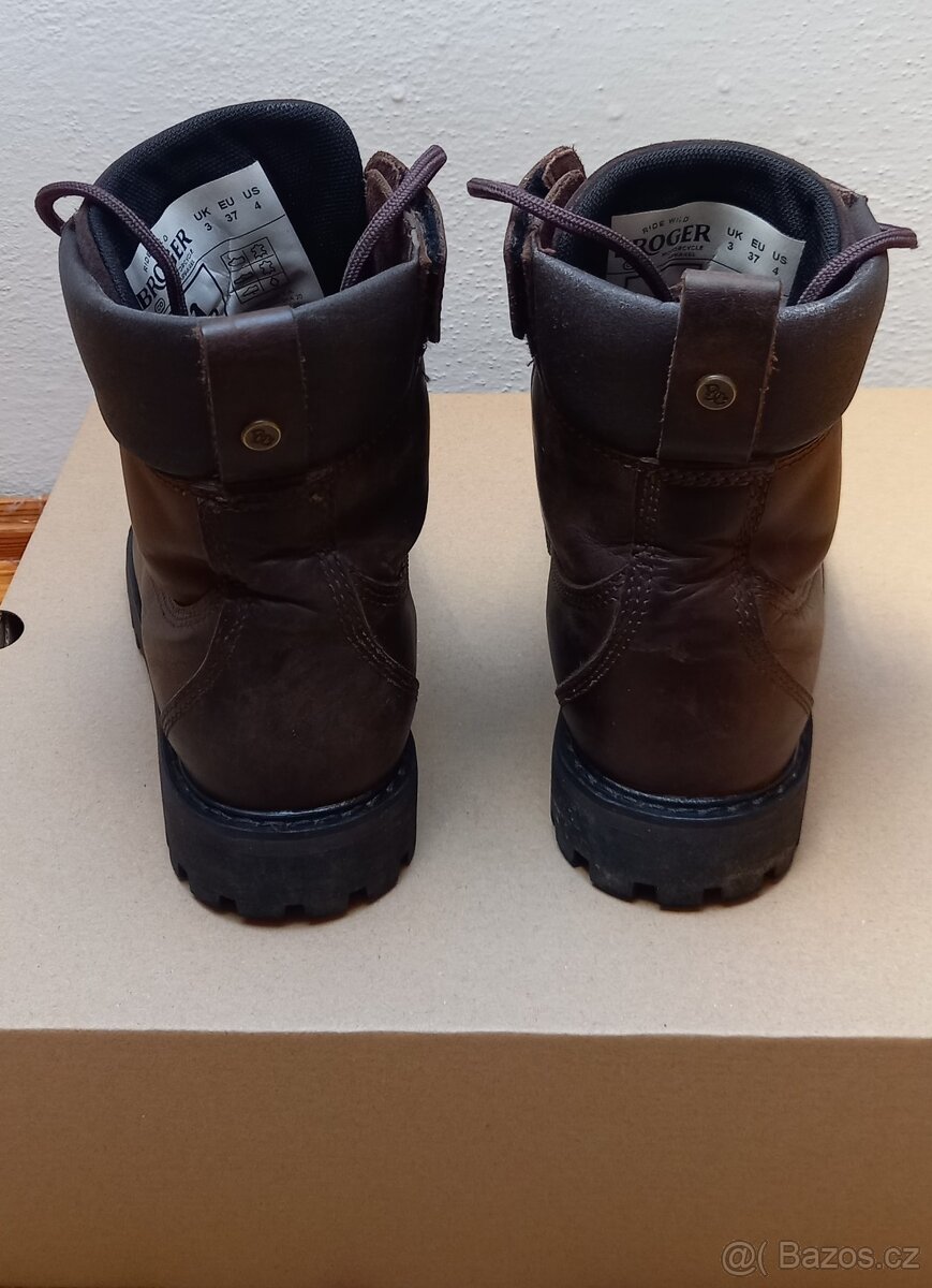 Boty na motorku BROGER Alaska II, hnědé (37) - 3