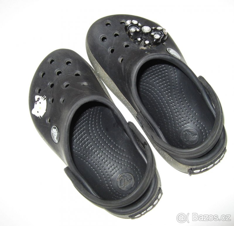 Crocbling Crocs with Jibbitz Charms - BLACK - C8/9 - vel.26 - 3