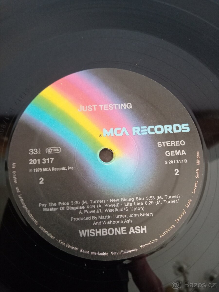 LP vinyl desky wishbone Ash just testing - 3