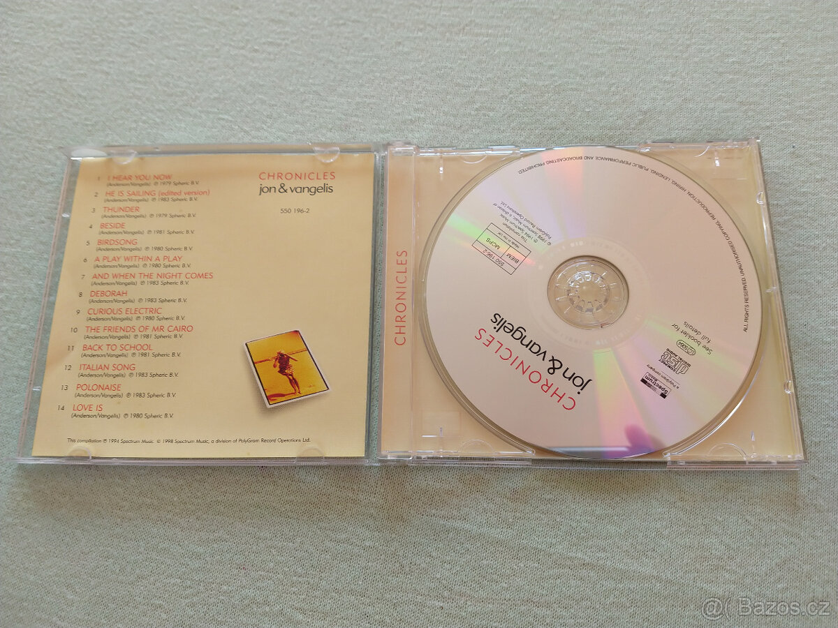 Jon & Vangelis - Chronicles (1998) - Audio CD - 3